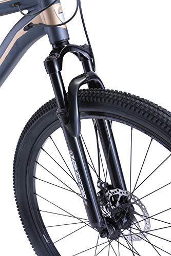 BIKESTAR Bicicleta de montaña Hardtail de Aluminio, 21 Marchas Shimano 29" Pulgadas | Mountainbike con Frenos de Disco Cuadro 19" MTB | Azul