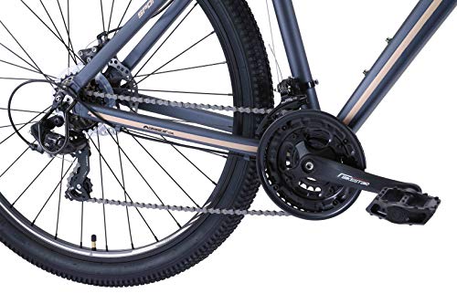 BIKESTAR Bicicleta de montaña Hardtail de Aluminio, 21 Marchas Shimano 29" Pulgadas | Mountainbike con Frenos de Disco Cuadro 19" MTB | Azul
