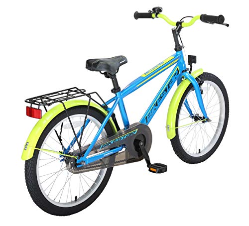 BIKESTAR Bicicleta Infantil para niñas a Partir de 6 años | Bici 20 Pulgadas con Frenos | 20" Edición Moderna Azul Verde