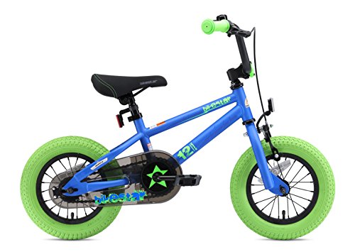 BIKESTAR Bicicleta Infantil para niños y niñas a Partir de 3 años | Bici 12 Pulgadas con Frenos | 12" Edición BMX Azul