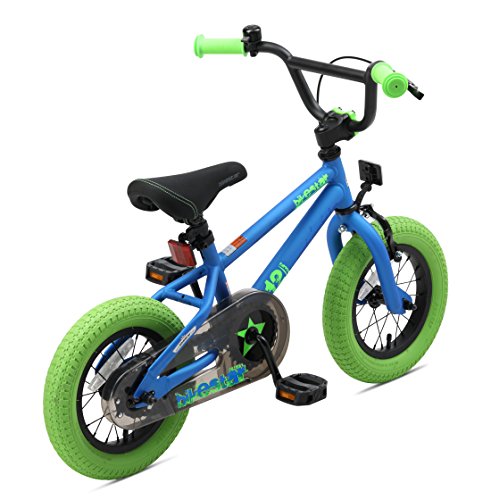 BIKESTAR Bicicleta Infantil para niños y niñas a Partir de 3 años | Bici 12 Pulgadas con Frenos | 12" Edición BMX Azul