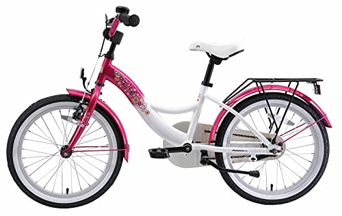 BIKESTAR Bicicleta Infantil para niños y niñas a Partir de 5 años | Bici 18 Pulgadas con Frenos | 18" Edición Clásica Rosa