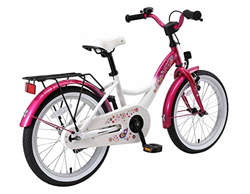 BIKESTAR Bicicleta Infantil para niños y niñas a Partir de 5 años | Bici 18 Pulgadas con Frenos | 18" Edición Clásica Rosa