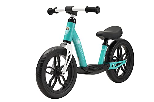 BIKESTAR Bicicleta sin Pedales Muy Ligera para niños y niñas | Bici 12" Pulgadas a Partir de 3-4 años | Eco Clásica Turquesa