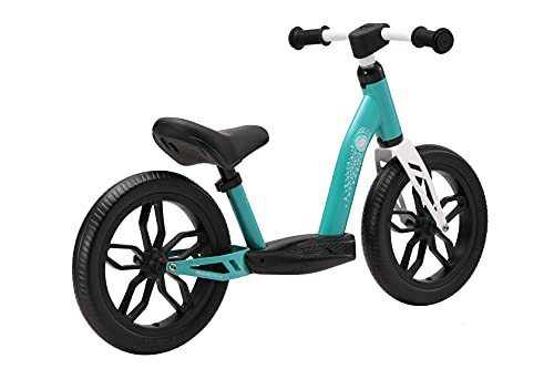 BIKESTAR Bicicleta sin Pedales Muy Ligera para niños y niñas | Bici 12" Pulgadas a Partir de 3-4 años | Eco Clásica Turquesa