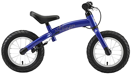BIKESTAR Bicicleta sin Pedales para niños y niñas | Bici 12 Pulgadas a Partir de 3-4 años con Freno | 12" Edición Sport Azul
