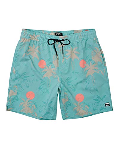 BILLABONG Sundays Layback Boardshort Pantalones Cortos, Verde Mar, XL para Hombre