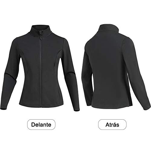 Bingrong Cortavientos Mujer Running Transpirable Chaqueta Deportiva Mujer Abrigos Impermeable Running Traje Sudoracion para Fitness