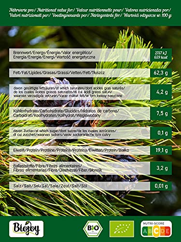 Biojoy Piñones crudos BIO - Pinus sibirica (0,5 kg)