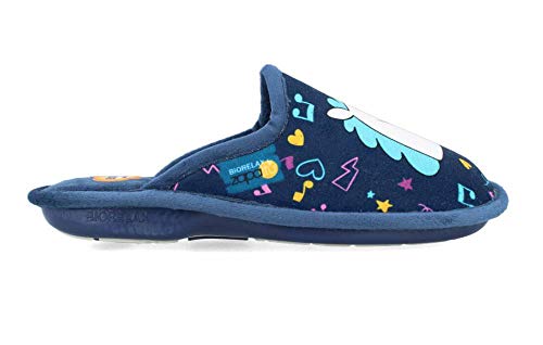 BioRelax - Zapatillas Mujer Unicornio Marino - Azul, 37