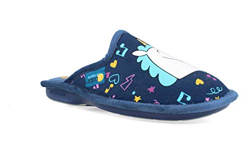 BioRelax - Zapatillas Mujer Unicornio Marino - Azul, 37