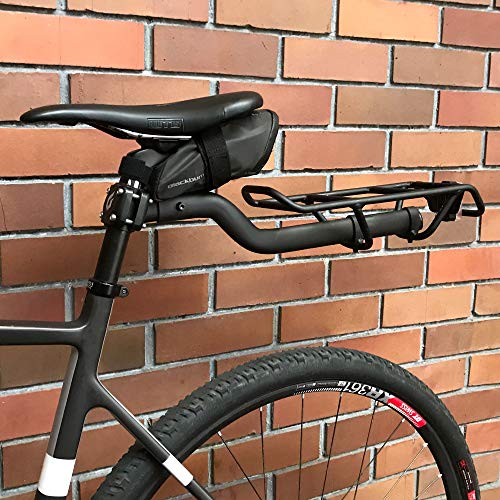 Blackburn Seat Rear Rack Soporte Trasero para Poste Central, Unisex Adulto, Negro, Talla única