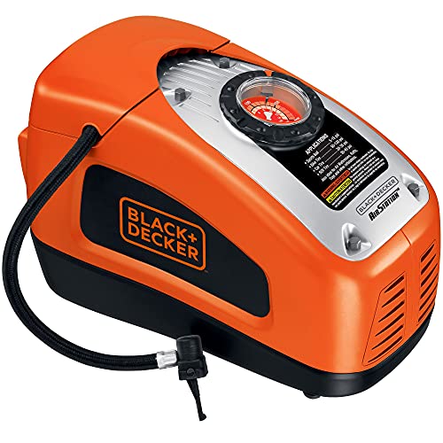 BLACK+DECKER ASI300 Compresor de aire 160 PSI 11 bar Fuente de alimentación: Cable eléctrico Rojo/Negro