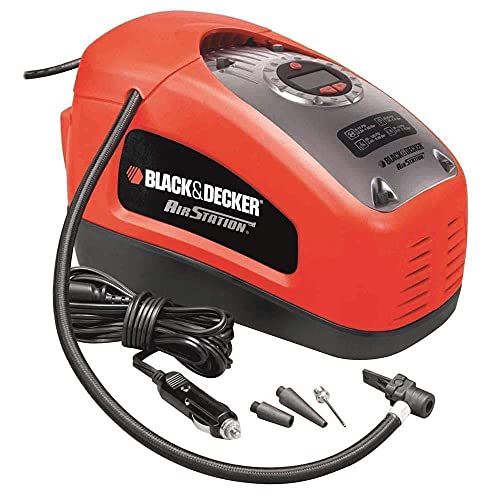 BLACK+DECKER ASI300 Compresor de aire 160 PSI 11 bar Fuente de alimentación: Cable eléctrico Rojo/Negro