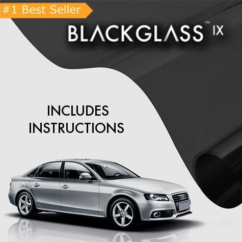 BLACKGLASS IX Vinilos Adhesivos para Cristales Premium para Vehículos (5% TLV, 6mx65cm, 2 Capas, Tinte Limo Negro) | Vinilos para Ventanas | Protector Solar y de Privacidad – Incluye Instrucciones