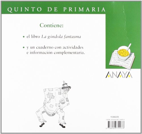 Blíster "La góndola fantasma" 5º de Primaria (LITERATURA INFANTIL (6-11 años) - Plan Lector Tres Sopas (Castellano))
