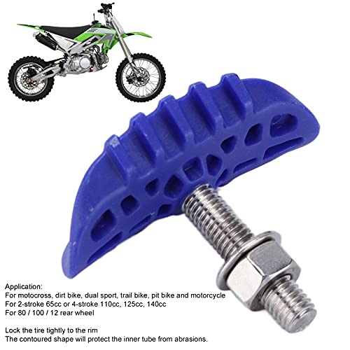 Bloqueo de Llanta de Neumático Trasero, Bloqueo de Llanta de Rueda de Motocicleta 1,6 Pulgadas / 4,1 Cm Metal de Nailon Ligero para Bicicleta de Pista para Motocross para 2 Tiempos 65 CC