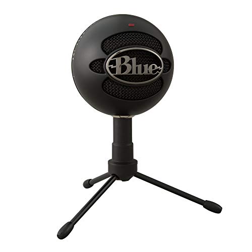 Blue Micrófonos USB Snowball ICE Plug'n Play para grabación, podcasting, broadcasting, streaming de gaming en Twitch, locuciones, vídeos en YouTube en PC y Mac - Negro
