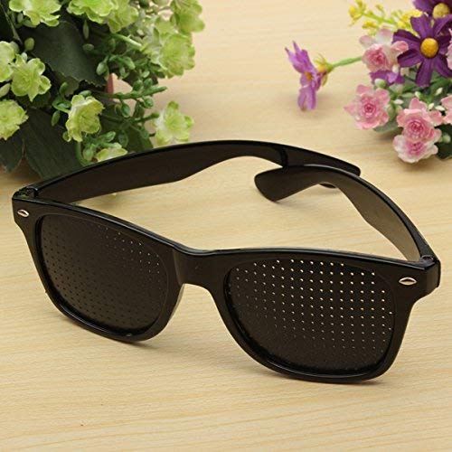 Bluelover Anti Fatiga Vista Visión Mejorar Pin Agujeros Stenopeic Pinhole Gafas Cuidado De Ojos Gafas De Sol