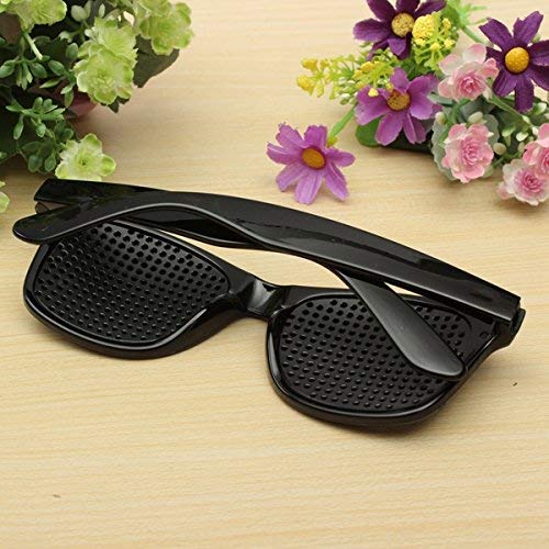 Bluelover Anti Fatiga Vista Visión Mejorar Pin Agujeros Stenopeic Pinhole Gafas Cuidado De Ojos Gafas De Sol