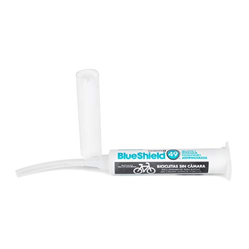 Blueshield 49 ® Sealants - Líquido antipinchazos para Bicis - Preventivo y reparador - Sellante Permanente instantáneo - Patentado y Certificado en Laboratorio - Slime para Ruedas sin Cámara