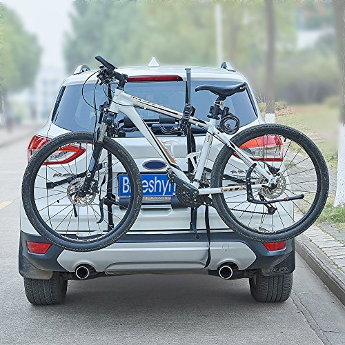 Blueshyhall Soporte de bicicleta para coche, vehículo todoterreno, montaje en maletero, bicicleta, soporte para ciclismo, soporte de almacenamiento