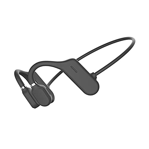 Bluetooth 5.0 Auriculares de Conducción ósea con Micrófono, Auriculares Abiertos Inalámbricos a Prueba de Sudor, Sonido Envolvente 6D, para Correr, Correr, Conducir, Ciclismo, Casa y Oficina