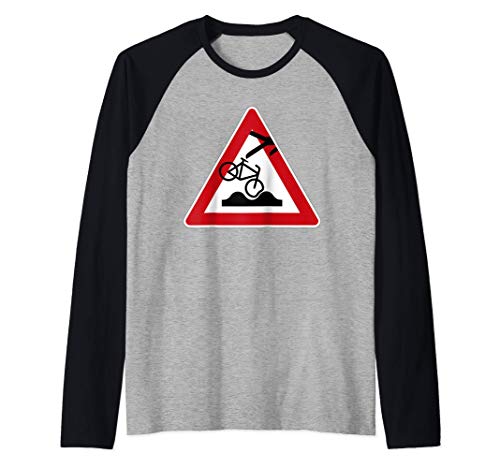 BMX Dirt Mountain Bike Funny Biker Racer Camiseta Manga Raglan