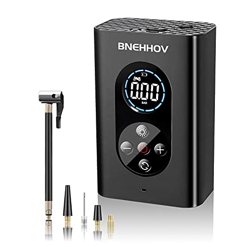 BNEHHOV Bomba de Neumáticos Eléctrico 150 PSI Compresor Aire Portatil para Automóviles Bicicletas Motocicletas Inflables y Pelotas