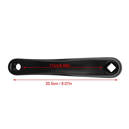 Bnineteenteam Brazo de manivela de Bicicleta Aleación de Aluminio del Brazo de la manivela Izquierda para Accesorio de reemplazo de Bicicleta(Black-Diamond)