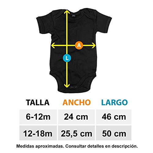 Body bebé Quiero ser ciclista como papá - Rosa, Talla única 12 meses