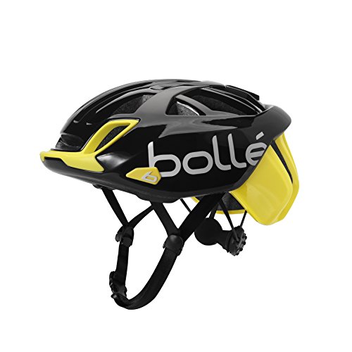 bollé 31583 Casco Ciclismo, Unisex Adulto, Black Yellow Shiny, Small 51-54 cm