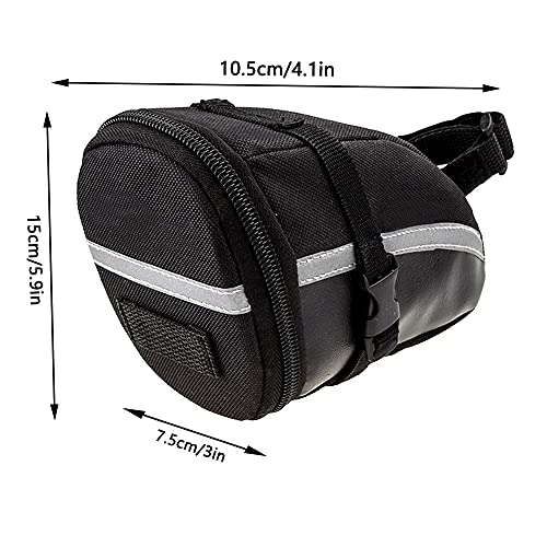 Bolsa Bicicleta, Bolsa de Sillín de Ciclismo, Bolsa de Sillín de Bicicleta, Bolsa para Bicicleta de Montaña, Adecuado para Bicicletas de Carretera, Bicicletas de Montaña, Bicicletas Urbanas