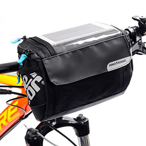 Bolsa Bicicleta Manillar Impermeable Bolsa Móvil de Bici Montaña MTB Carretera BMX con Pantalla Táctil Sensible Bolso Ciclismo Cuadro Bolsa de Sillín con Tira Reflectante (Sella)