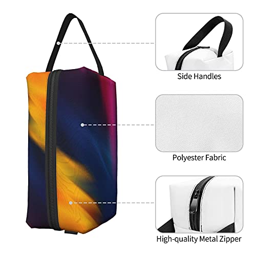 Bolsa de maquillaje Soft Digital Waves Dynamic Bur Motion Energy Speed ​​Bolsa de viaje cosmética Bolsa de aseo grande Organizador de bolsa de maquillaje portátil