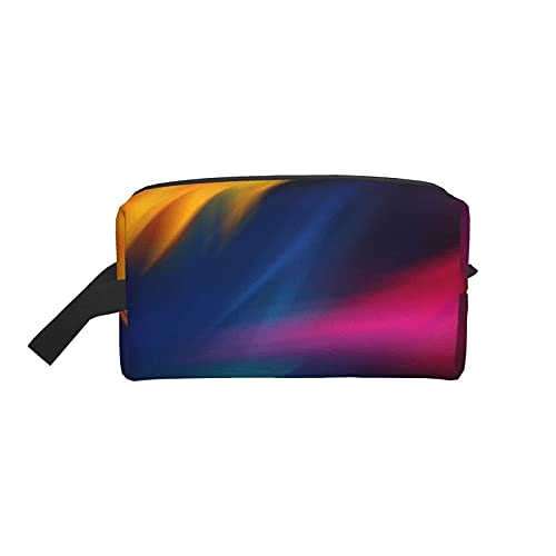 Bolsa de maquillaje Soft Digital Waves Dynamic Bur Motion Energy Speed ​​Bolsa de viaje cosmética Bolsa de aseo grande Organizador de bolsa de maquillaje portátil