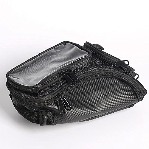 Bolsa de Tanque de la Motocicleta Oxford Alforja Magnética con Ventana Grande 48.5 * 37 cm Universal Asiento Trasero Bolsa de Sillín Herramienta de Viaje Eequipaje de la Cola