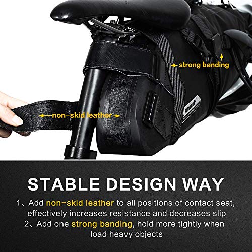 Bolsa impermeable para sillín de bicicleta, bolsa para debajo del asiento, impermeable, para bicicleta de montaña, carretera, bicicleta, accesorios profesionales de ciclismo