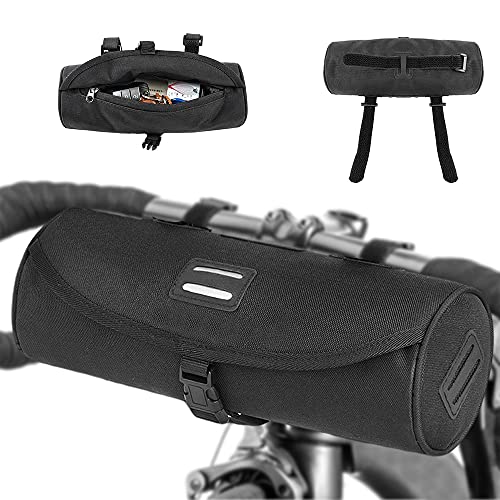 Bolsa Manillar Bicicleta, Bolsa Marco Bicicleta, Bolsa Cuadro Bicicleta, Tubo Frontal Bolsa Ciclismo, Bicicleta Bolso Impermeable Plegable con Reflectante para Ciclismo de Turismo y Uso Diario