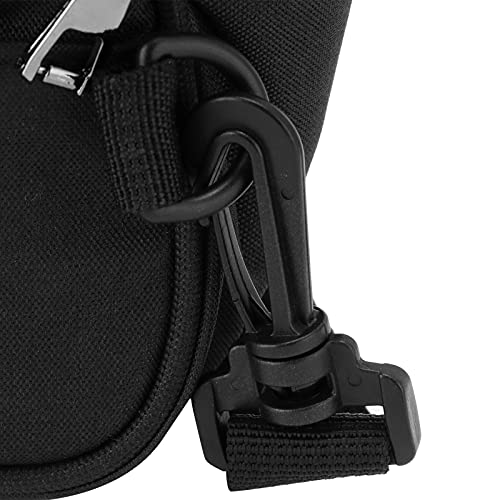 Bolsa para bicicleta, TPU Bolsa para bicicleta Resistente al desgaste Desmontable Sensible para carteras para herramientas de mantenimiento para bombas de neumáticos pequeñas(black, 3*8*4inches)