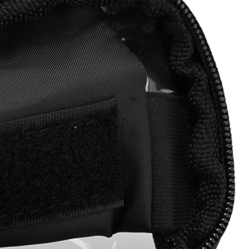 Bolsa para bicicleta, TPU Bolsa para bicicleta Resistente al desgaste Desmontable Sensible para carteras para herramientas de mantenimiento para bombas de neumáticos pequeñas(black, 3*8*4inches)