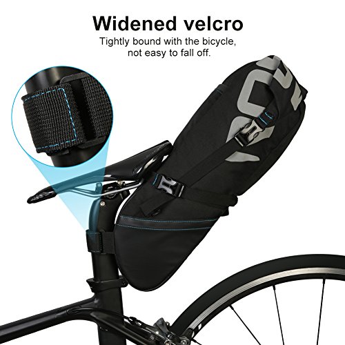 Bolsa para Sillín de Bicicleta, Impermeable, para Debajo del Asiento Trasero, Liberación Rápida, Bolsa para Sillín de Bicicleta, Bolsa de Almacenamiento para Asiento de Bicicleta de Carretera