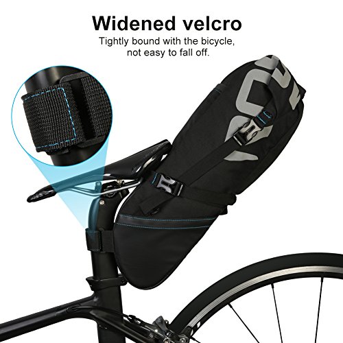 Bolsa para Sillín de Bicicleta, Impermeable, para Debajo del Asiento Trasero, Liberación Rápida, Bolsa para Sillín de Bicicleta, Bolsa de Almacenamiento para Asiento de Bicicleta de Carretera