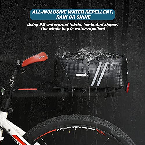 Bolsa Trasera para Bicicleta,Multifuncional Bolsa Alforja Trasera para Bicicleta Impermeable para Bicicleta Tronco Pack Bolsa de Transporte,para Bicicleta Bicicleta de Carretera,8L