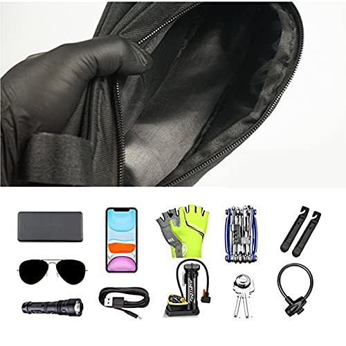 Bolsa Triangular Impermeable, Bolsa para Bicicleta Triangular, Bolsa de Marco de Tubo Delantero de Bicicleta, Apto para Hombres y Mujeres, Apto para Bicicletas de Montaña, Bicicletas Plegables