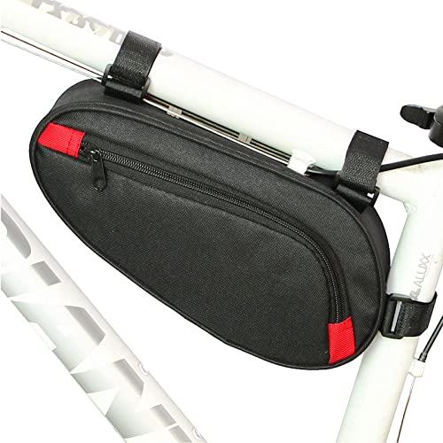 Bolsa Triangular Impermeable, Bolsa para Bicicleta Triangular, Bolsa de Marco de Tubo Delantero de Bicicleta, Apto para Hombres y Mujeres, Apto para Bicicletas de Montaña, Bicicletas Plegables