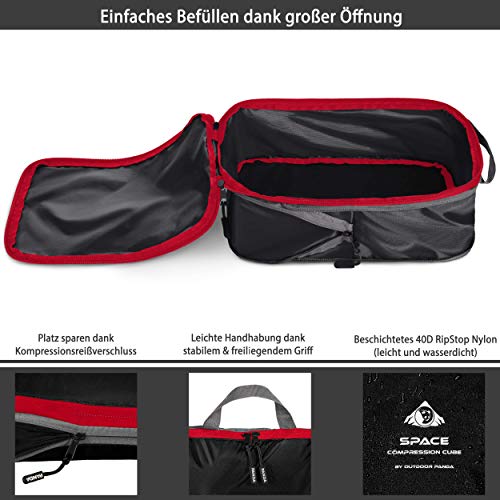 Bolsas de Embalaje ultraligeras con compresión - Cubo de Embalaje Ultraligero para Mochila y Maletas - Impermeable, Cubos de Empaque de Compresión como Organizador de Equipaje y Bolsa de Ropa