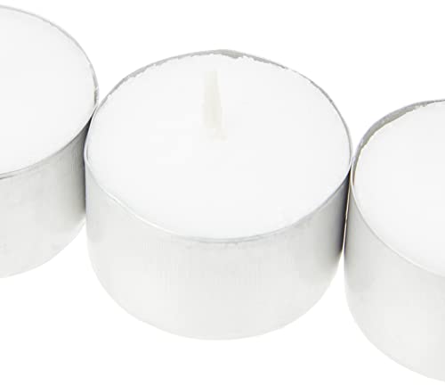 Bolsius – Vela perfumada 103630519700 Velas, Cera de parafina, Blanco, Paquete de 50