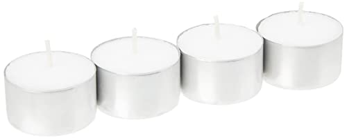 Bolsius – Vela perfumada 103630519700 Velas, Cera de parafina, Blanco, Paquete de 50