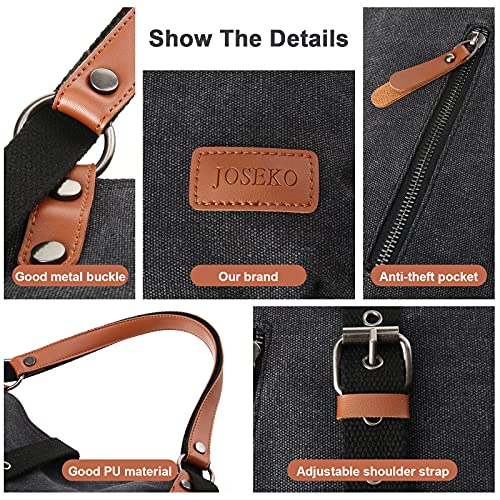 Bolso Mochilas Mujer Casual Vendimia, JOSEKO Niña Lona Multifuncional Antirrobo Bolso de Cuero de Gran Capacidad Bolsas de Viaje para Cualquier Ocasión